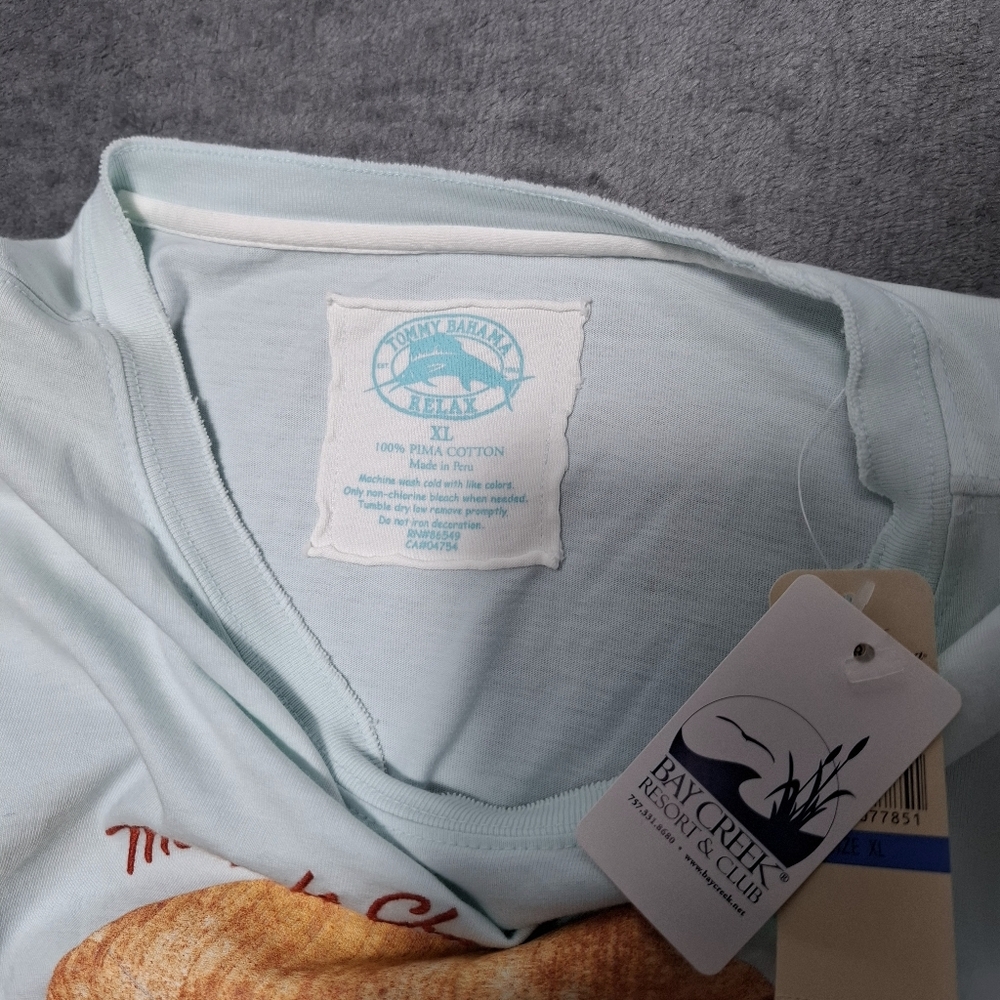 Tommy Bahama Men’s Relax Moonlight Grafic Long Sleeve Cotton Tee Shirt XL NWT - Picture 8 of 14